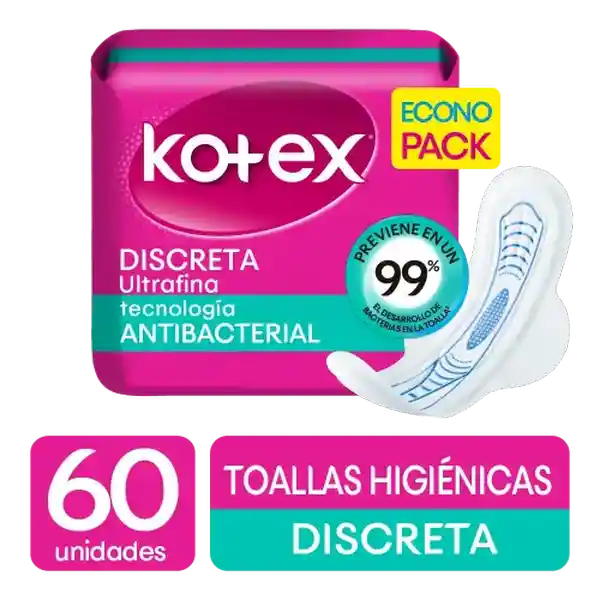 Kotex Toalla Higiénica Discreta