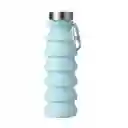 Miniso Termo de Silicona Plegable Azul 550 mL