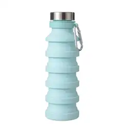 Miniso Termo de Silicona Plegable Azul 550 mL