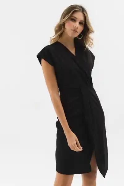 Ragged Vestido Santorini Color Negro Talla S