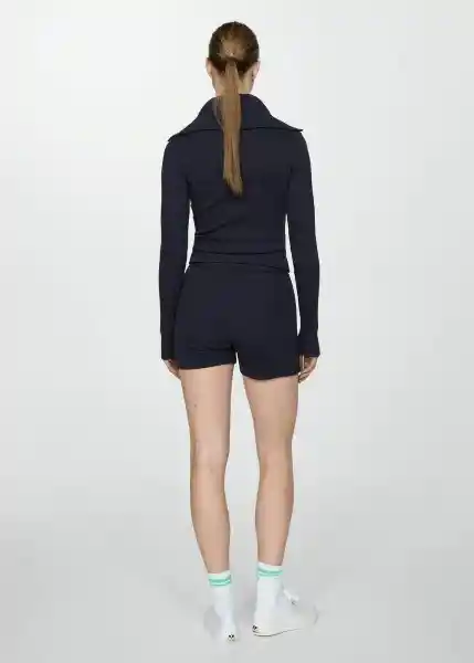 Short Serena Navy Talla S Mujer Mango