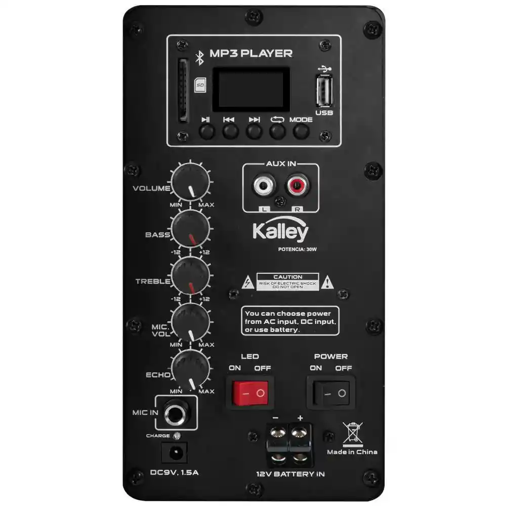 Kalley Parlante K-SPK30Bl2 Bluetooth Negro