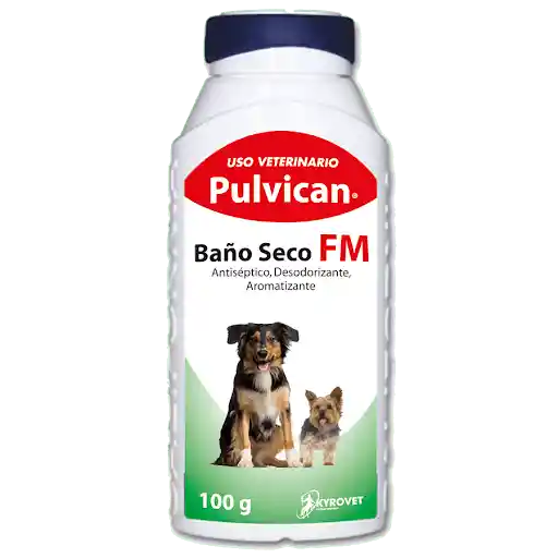 Pulvican Baño Seco Antiséptico Desodorizante para Mascotas 