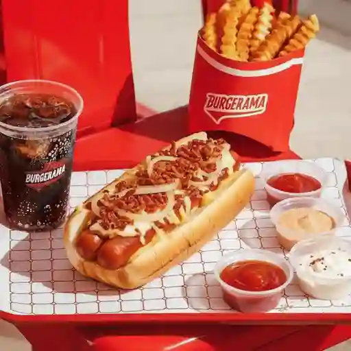 Combo perro doble salchicha meloso