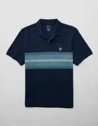 Camiseta Polo Hombre Azul Talla: XXL 4395410 American Eagle