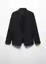 Blazer Americana Party Negro Talla M Mujer Mango