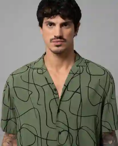 Camisa Hombre Verde Talla L 119F000 Rifle