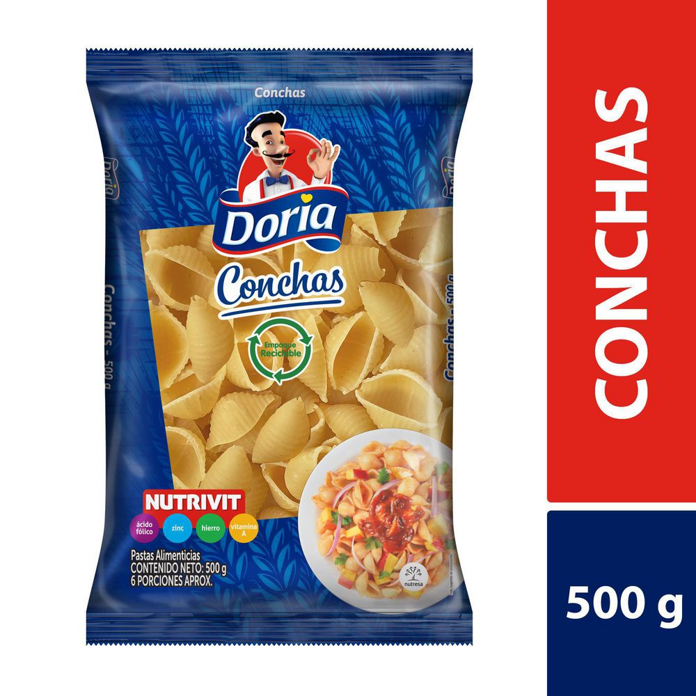 Doria Pasta Conchas Clásico 500 g