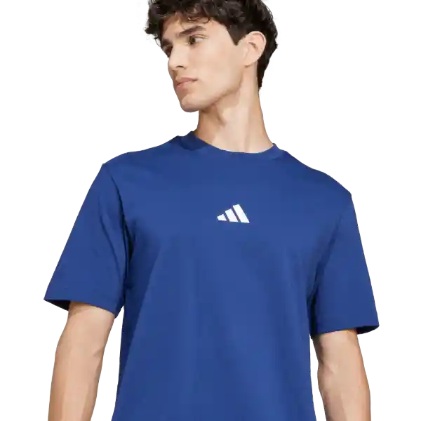 Adidas Camiseta Sl Sj Manga Corta Lifestyle Hombre Azul Talla S