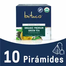 Bitaco Infusión de Té Verde Tostado Orgánico Premium