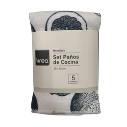 Set 5 Paños Microfibra Pequeño