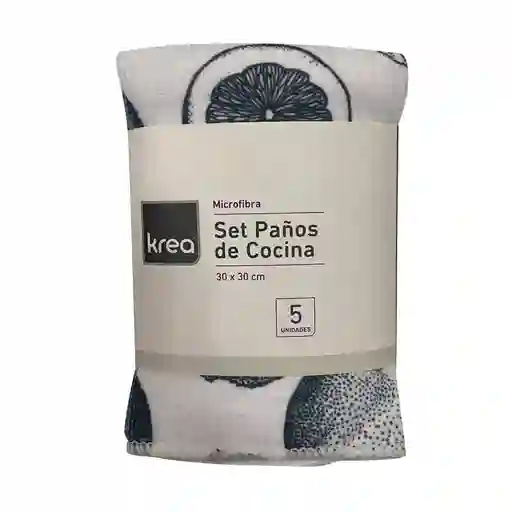 Set 5 Paños Microfibra Pequeño