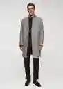 Abrigo Carpi Gris Medio Vigoré Talla XL Hombre Mango