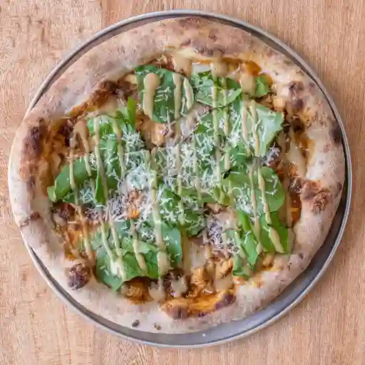 Pizza pollo balsámico