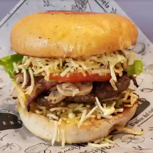 Bacon & Fungi Burger Combo