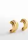 Pendientes Dalia Oro Talla 99 Mujer Mango