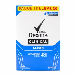 Rexona Desodorante Clean para Hombre en Crema 