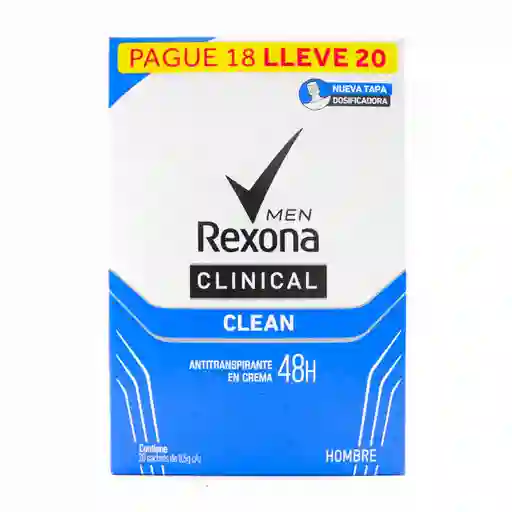 Rexona Desodorante Clean para Hombre en Crema 