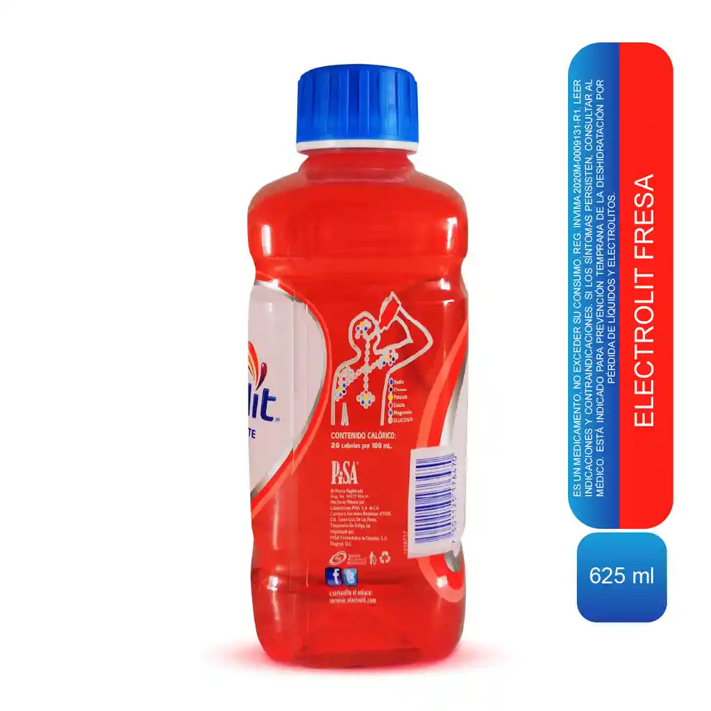 Electrolit Suero Rehidratante Sabor Fresa