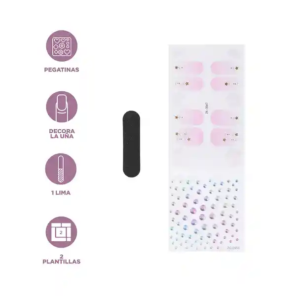 Calcomanía de Uñas Serie Minimalist 08 Miniso