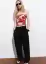 Top Aquare Crudo Talla XS Mujer Mango