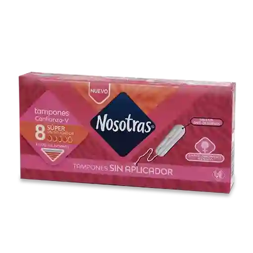 Nosotras Tampón Flujo Abundante Sin Aplicador
