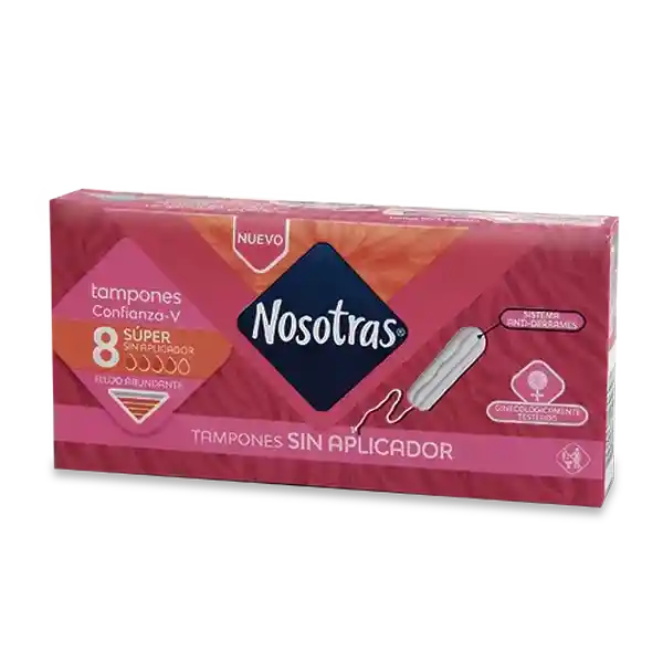 Nosotras Tampón Flujo Abundante Sin Aplicador