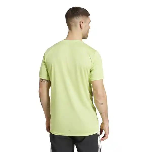 Adidas Camiseta Run It Tee Para Hombre Verde Talla S