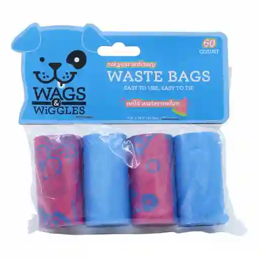 Wags & Wiggles Bolsas Desechos Sandia