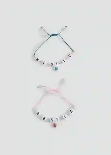 Pulsera Bestie Rosa Talla 99 Niñas Mango
