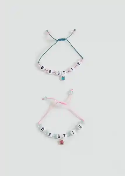 Pulsera Bestie Rosa Talla 99 Niñas Mango