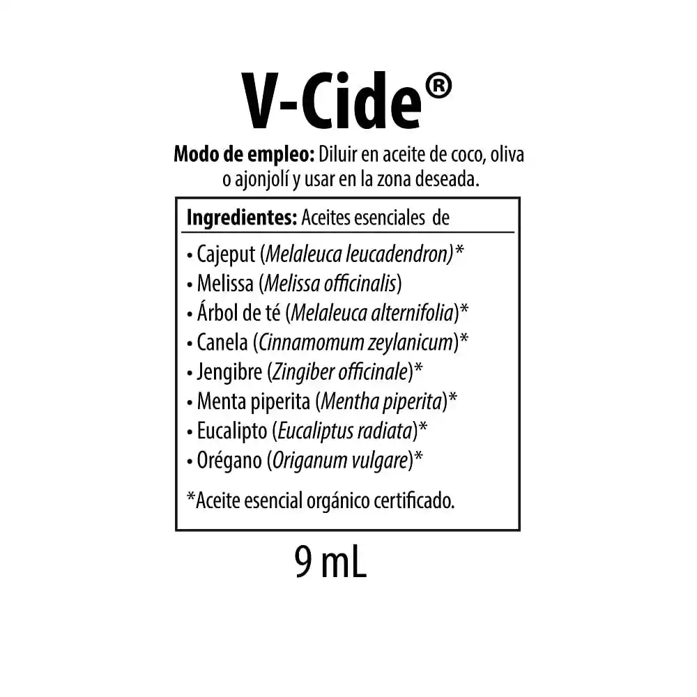 Esencia V-Cide Aceite L X9Ml Nutrabiotics