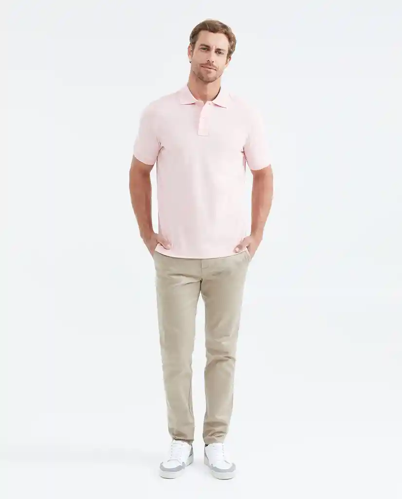 Camiseta Polo Classic Hombre Rosa Turbío Talla L Chevignon