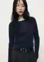 Jersey Basikina Navy Talla M Mujer Mango