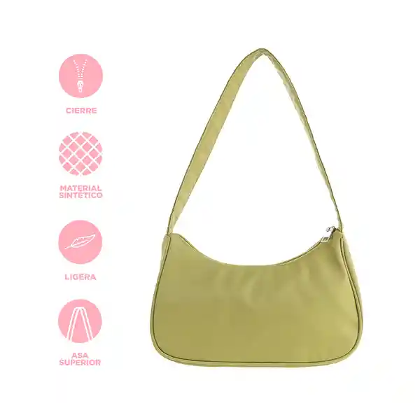 Bolso Hobo Colección Romantic Verde Militar Miniso