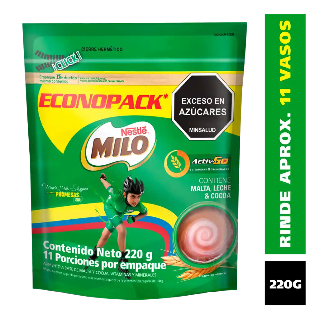 Bebida en polvo MILO x 220g
