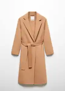Abrigo Batin Camel Talla 24 Mujer Mango