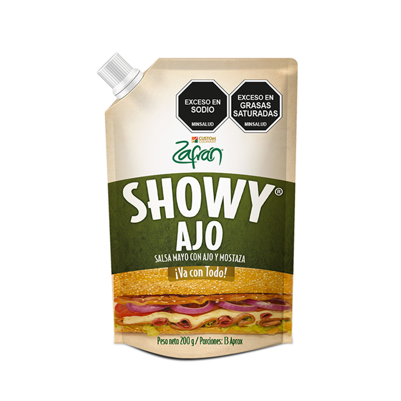 Zafrán Salsa Showy Mayo con Ajo y Mostaza 200 g