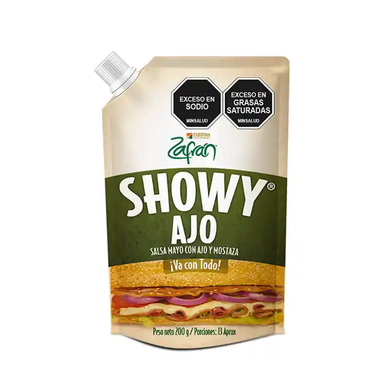 Zafrán Salsa Showy Mayo con Ajo y Mostaza