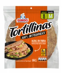 Tortillinas Tortillas de Harina de Trigo Integral