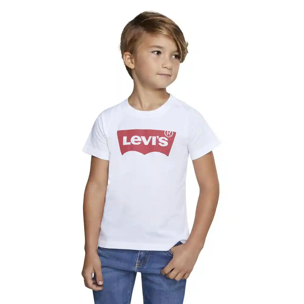 Camiseta Levis de Nino 4-blanco