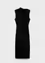 Vestido Bella Negro Talla M Mujer Mango