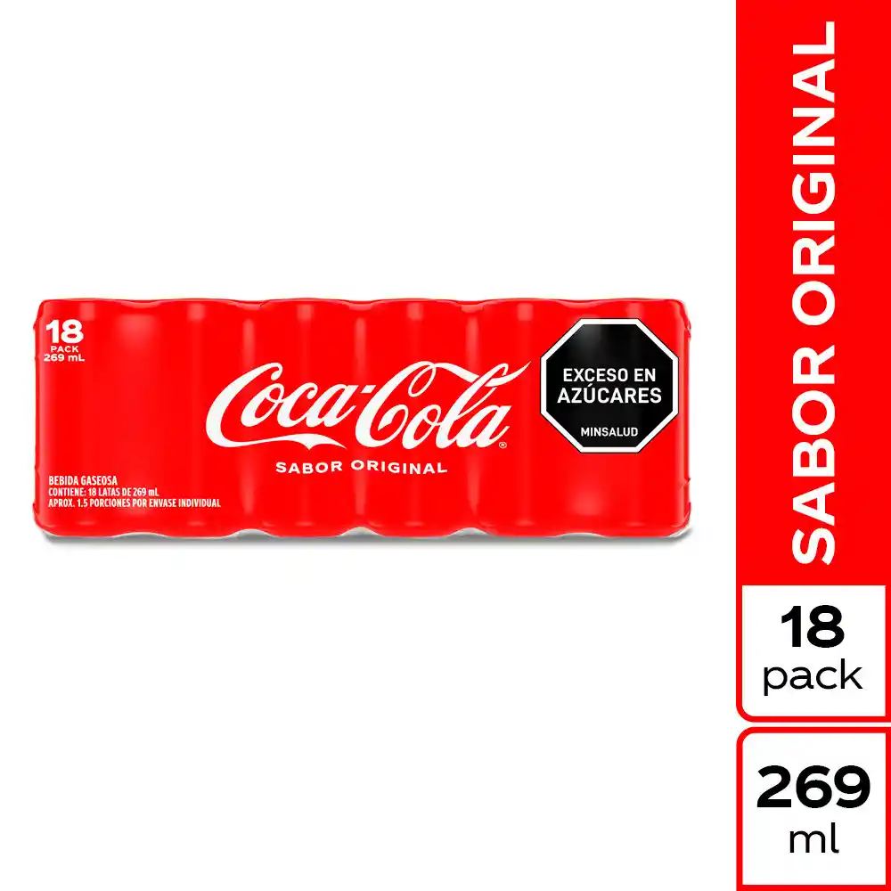 Coca Cola Sabor Original 269ML X 18 Unds