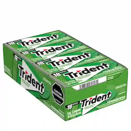 Trident Chicle Sin Azúcar Yerbabuena