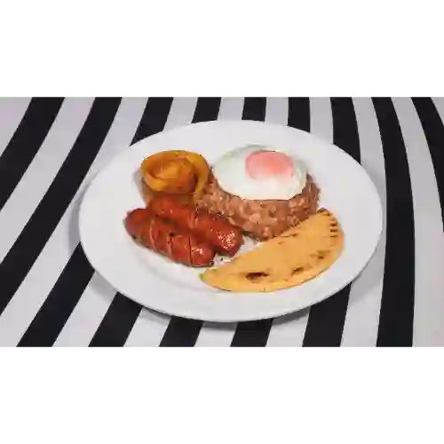Calentado con Chorizo