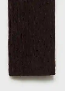 Saco Jersey Flurron Chocolate Talla XS Mujer Mango
