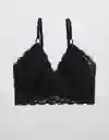 American Eagle Bralette Rosie Triangle Pads Negro Real L 3171