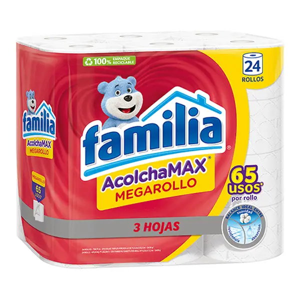 Familia Papel Higienico Acolchamax Megarollo