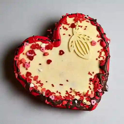 Torta Helada Corazón Chocolate Blanco R