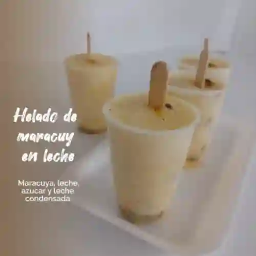 Helado de Maracuyá en Leche